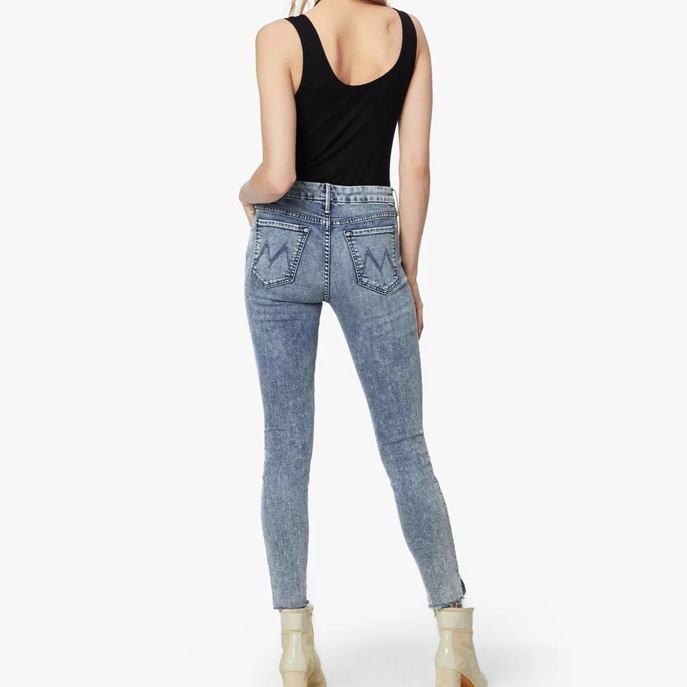 MOTHER Denim The Looker Sacred Slit Shaking Things Up Jeans, Size 25